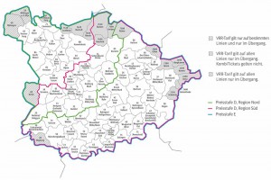Begrenzte Mobilität für Einkommensschwache: der VRR Gesamtraum ist mit dem SozialTicket allein unerreichbar
