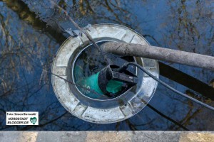 Der Hoeschpark steht teilweise schon wieder unter Wasser. Foto: Simon Bierwald