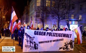 Gegen angebliche Polizeigewalt hatten die Neonazis Anfang Januar demonstriert.