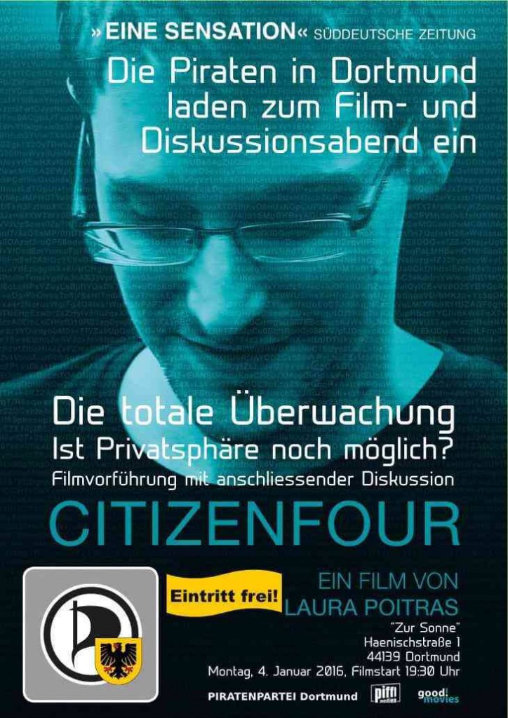Filmstammtisch mit „Citizenfour“