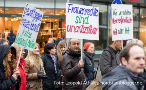 Demonstration unter dem Motto: ‚Da hört der Spaß auf! Nein zu sexueller Gewalt‘. Foto: Leopold Achilles