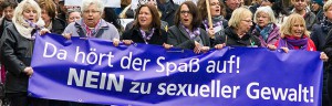 Demonstration unter dem Motto: ‚Da hört der Spaß auf! Nein zu sexueller Gewalt‘. Foto: Leopold Achilles