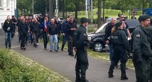 Im Nachgang der Kundgebung in der Stahlwerkstraße kam es zu den Vorfällen. Foto: @Korallenherz