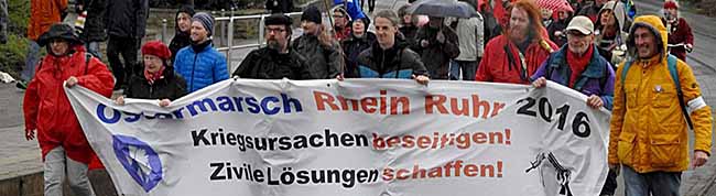 Am dritten Tag endete der Ostermarsch Rhein-Ruhr traditionell in Dortmund.