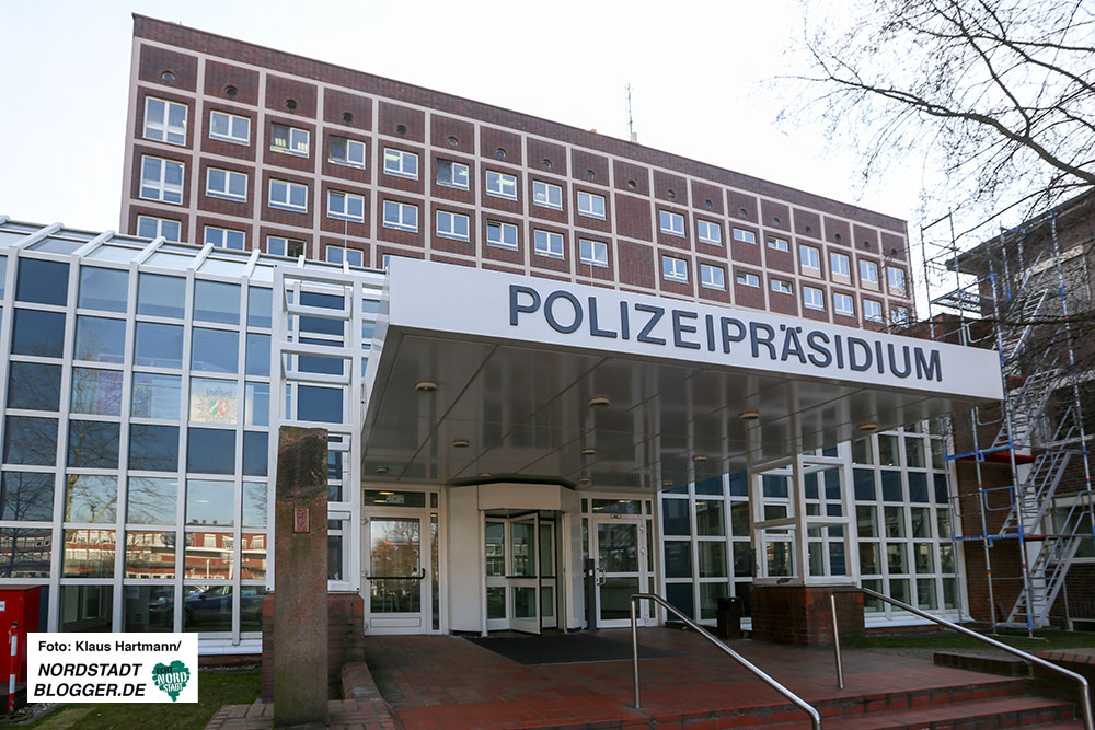 Außenansicht des Polizeipräsidiums.