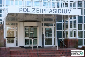 Vorstellung der Kriminalstatistik Polizei-Präsidium Dortmund. Polizei-Präsidium Gebäude außen