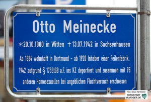 Einweihung Otto Meinecke Straße am Dortmunder U durch die Bezirksvertretung Innenstadt-West