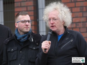 Einweihung Otto Meinecke Straße am Dortmunder U durch die Bezirksvertretung Innenstadt-West. Bezirksbürgermeister Friedrich Fuß