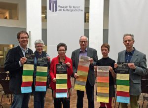 Bereiteten die Reihe Stadtgespräch zum Thema Europa vor: Prof. Dr. Walter Grünzweig (TU Dortmund), Dr. Brigitte Buberl (MKK), Dr. Gisela Framke (MKK), Dr. Karl Lauschke (Ruhr Uni Bochum), Isolde Parussel (MKK), Prof. Dr. Wolfgang Sonne (TU Dortmund). Foto: Joachim vom Brocke