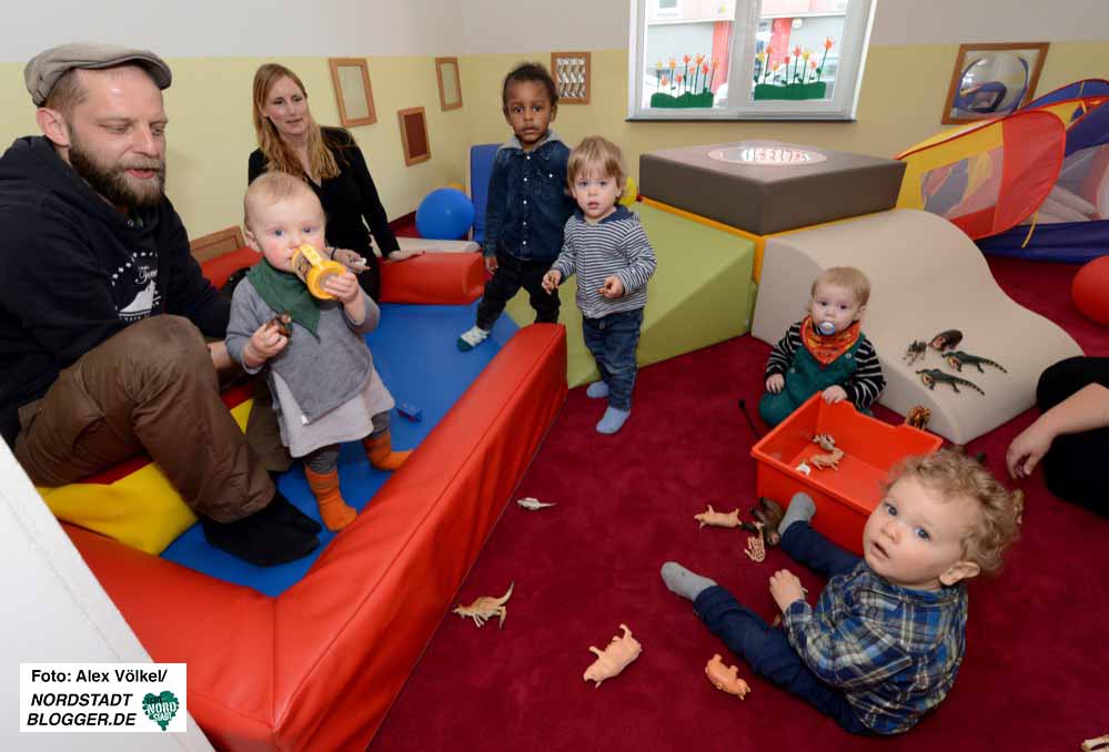 In der Großpflegestelle „Die kleinen Bachwichtel“ werden neun Kinder betreut. 