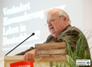 Konferenz der Gewerkschaft Nahrung, Genuß, Gaststätten (NGG) im Brauersaal der DAB mit Verleihung des Vorlesers an Alexander Völkel. Gastredner Guntram Schneider