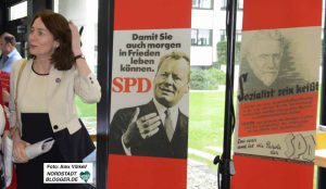 Andere SPD-Größen empfingen den Gast aus Berlin als Roll-Up. Die Botschaft war klar.