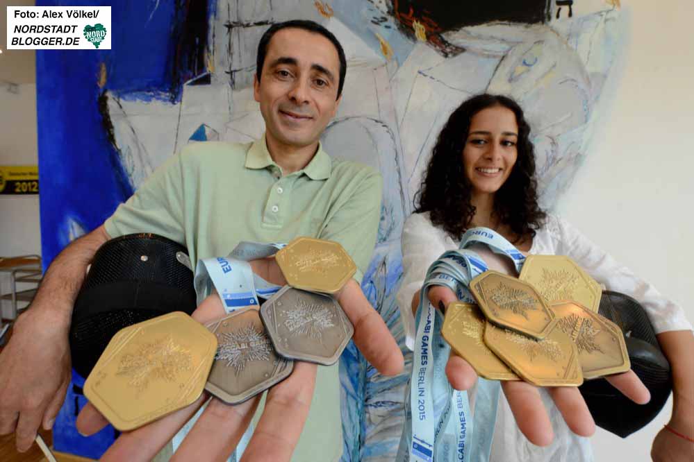 Vater und Tochter haben zehn Medaillen bei den jüdischen Europameisterschaften gewonnen.