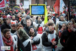 Tausende Beschäftigte des Öffentlichen Dienstes haben am Mittwoch gestreikt.