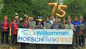 Das Vorbereitungsteam freut sich auf das 11. Hoeschparkfest am 5. Juni. Foto: Joachim vom Brocke