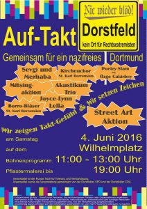 Plakat Musikfest 4.6.16 Wilhelmplatz, Auf-Takt 