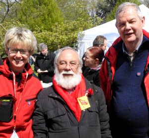 Jutta Reiter, André Hemmerle und Manfred Sträter im Westfalenpark.