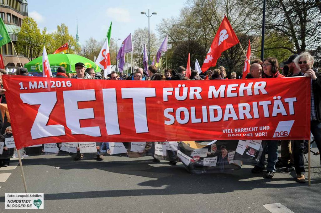 1. Mai 2016 Solidaritätsdemonstration Innenstadt Westfalenpark