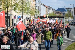 1. Mai 2016 Solidaritätsdemonstration Innenstadt Westfalenpark 