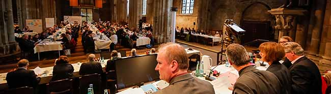 Die Synode der evangelischen Kirche tagte in der Reinoldikirche. Fotos: Stephan Schuetze/VKK