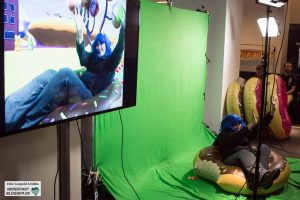 Im U: Greenscreen-Installation, Extraschicht in Dortmund 2016