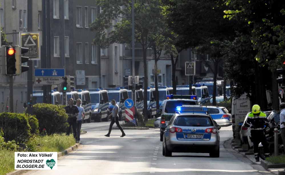 Das Polizeiaufgebot war massiv - fast 5000 Beamte waren im Einsatz. Foto: Alex Völkel