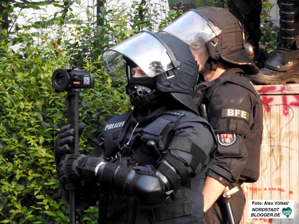 Das Polizeiaufgebot war massiv - fast 5000 Beamte waren im Einsatz. Foto: Alex Völkel