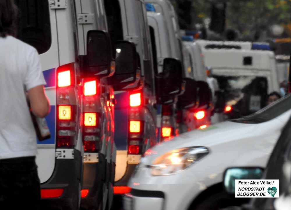 Das Polizeiaufgebot war massiv - fast 5000 Beamte waren im Einsatz. Foto: Alex Völkel