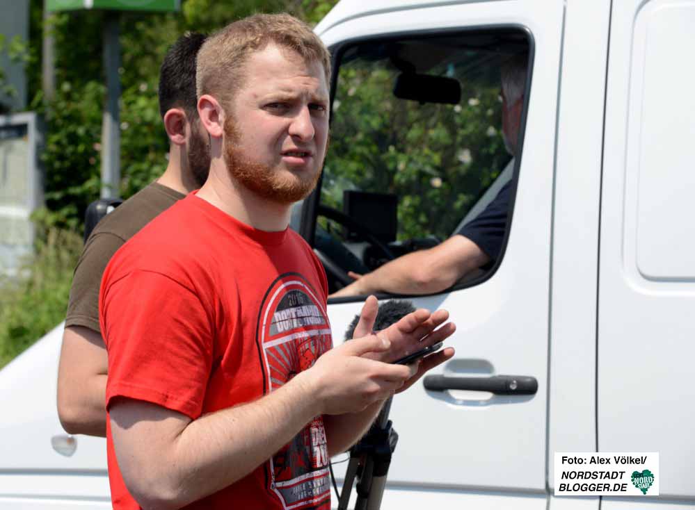 Das Dortmunder Ratsmitglied (Die Rechte) Michael Brück hatte den Neonazi-Aufmarsch TddZ angemeldet. Foto: Alex Völkel