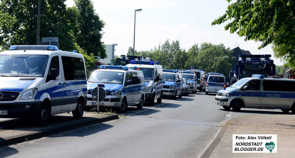 Das Polizeiaufgebot war massiv - fast 5000 Beamte waren im Einsatz. Foto: Alex Völkel