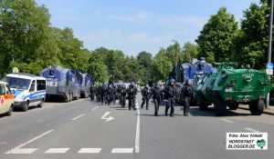 Das Polizeiaufgebot war massiv - fast 5000 Beamte waren im Einsatz. Foto: Alex Völkel