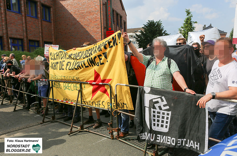Proteste gegen den Tag der Deuschten Zukunft in Huckarde