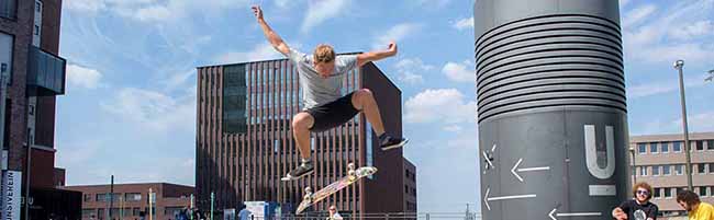 Die Skater sind am Samstag am U zu Hause. Foto: Lukas Seelwische/Urbanisten