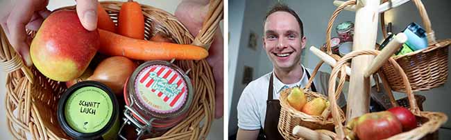 Julian Hans eröffnet am 1. April in der Kaiserstraße ein Geschäft mit Lebensmitteln aus der Region. Das Geschäft heißt: Hans bringt Glück