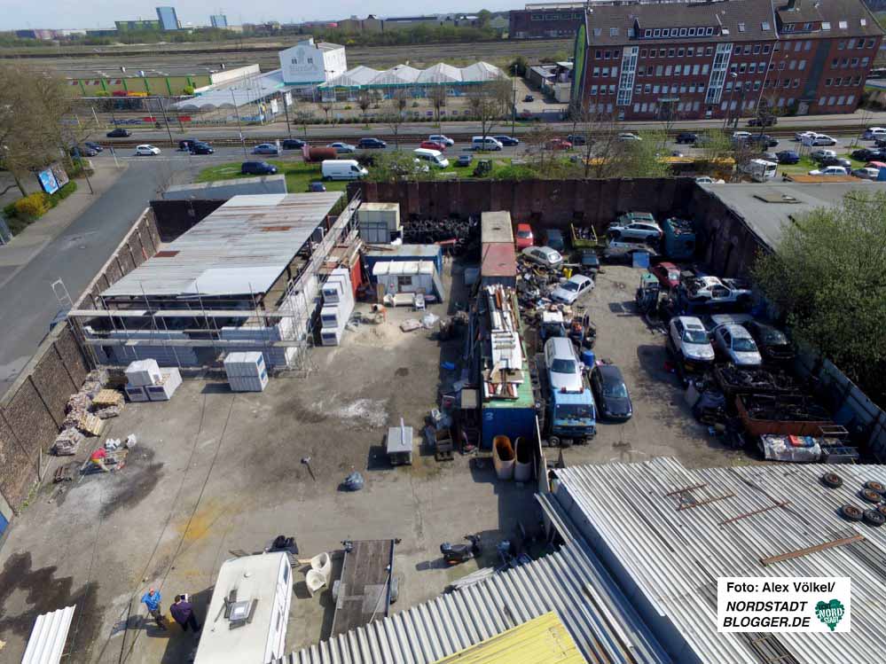 Aus einem Schrottplatz an der Ecke Schlägel- und Bornstraße in der Nordstadt entsteht der Junkyard“.