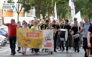 „Für Vielfalt, Toleranz und Solidarität – gegen Antiziganismus!“ war das Thema der Demo.