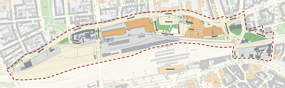 Das nördliche Bahnhofsumfeld soll neu geplant werden.