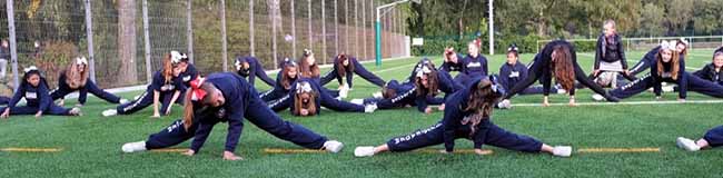 Training bei den Cheerleadern ist nichts für Unsportliche.