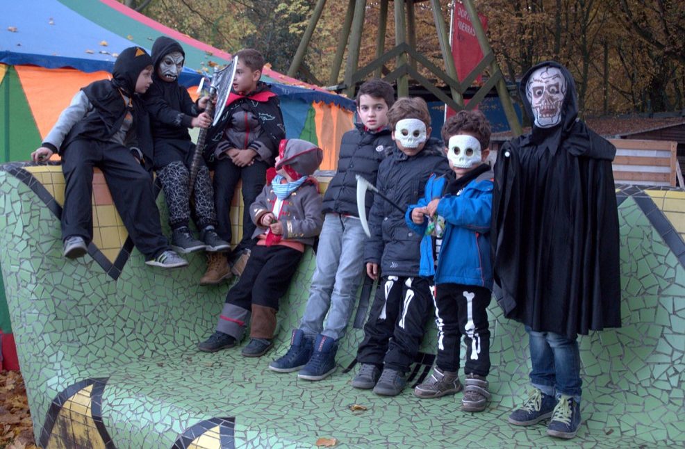 Eine Halloween-Party für Kinder gab es am Big Tipi. Fotos: Clara Pingel