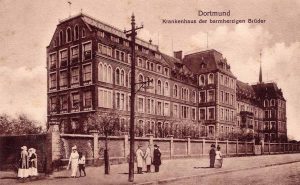 Das Brüder-Krankenhaus - Blick von der Burgholzstraße aus.