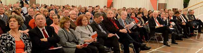 Zahlreiche (Ehren-) Gäste kamen zum 70. Geburtstag der SPD-Fraktion.