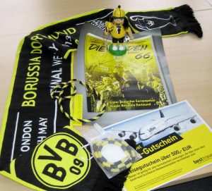 Eine Vielzahl von BVB-Devotionalien werden am 19. Dezember versteigert.