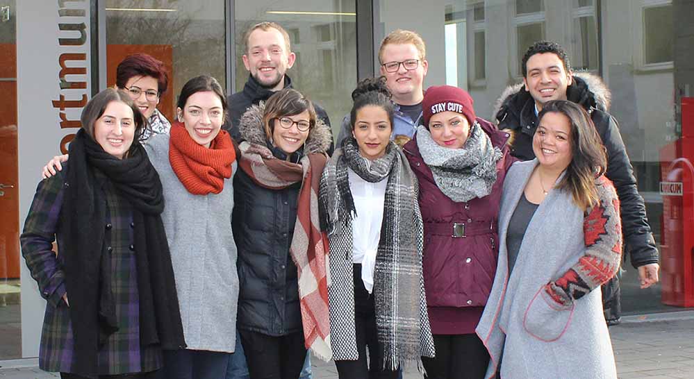 Aus Griechenland wieder zurück an der Fachhochschule Dortmund: Studierende aus dem Projekt „Grenzenlose Wärme“. Foto: Fachhochschule Dortmund