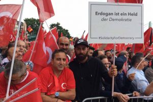 Die UETD war einer der Organisatoren der Pro-Erdogan-Demo Ende Juli 2016 in Köln. Foto: Correctiv.Ruhr