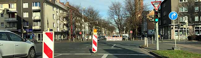 Im Bereich der Schützenstraße wird es noch länger zu Verkehrsbehinderungen kommen.