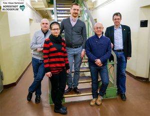 Steinwache stellt Programm und neue Mitarbeiter vor. V.l.: Dr. Stefan Klemp, Carmen Hause, stellv. Leiter Markus Günneweg, Arnd Lüfling, Leiter Dr. Stefan Mühlhofer