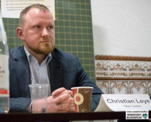 Der Landessprecher der Partei Die Linke in Nordrhein-Westfalen, Christian Leye.