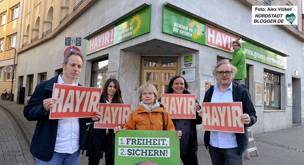 Die Kritiker des Verfassungsreferendums werden auch von den Dortmunder Grünen unterstützt.