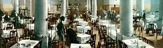 Innenansicht des Restaurants Unionbräu, um 1910. © Stadtarchiv Dortmund