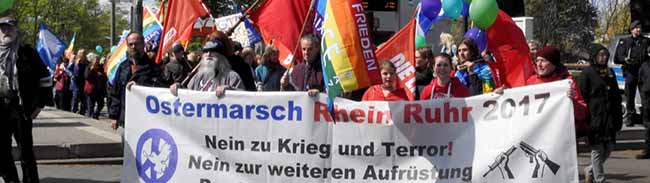 Osternmarsch gegen Neonazis auf dem Wilhelmplatz Dorstfeld